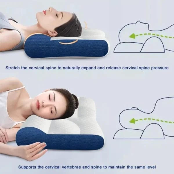 Pillow for Sleep Apnea: Memory Foam Cervical Support - Image 3