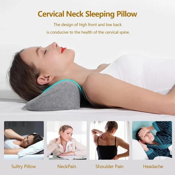 Pillow for Sleep Apnea Memory Foam Ergonomic - Image 2