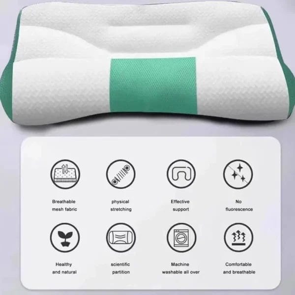 Pillow for Sleep Apnea: Memory Foam Cervical Support - Image 5