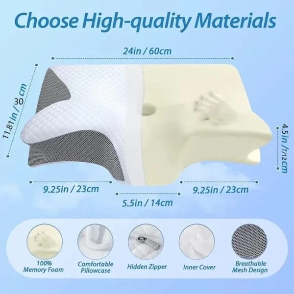 2-in-1 Pillow for Sleep Apnea Comfort - Image 6