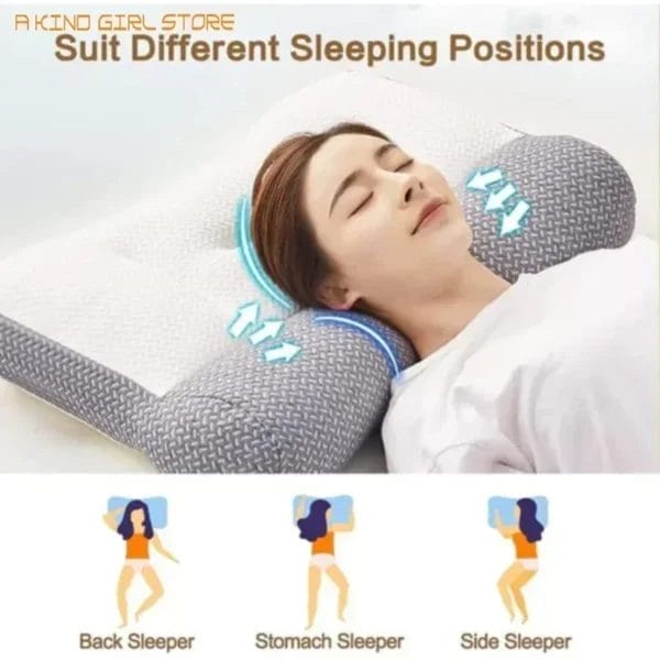 Pillow for Sleep Apnea: Super Ergonomic Orthopedic Cervical Contour. - Image 6