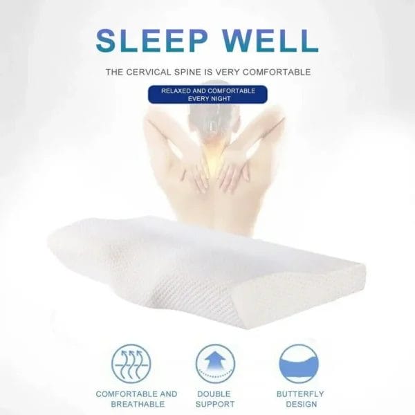 Pillow for Sleep Apnea: Ergonomic Memory Pillow. - Image 3