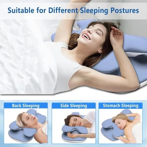 Ice Silk Memory Foam Pillow for Sleep Apnea - Image 6